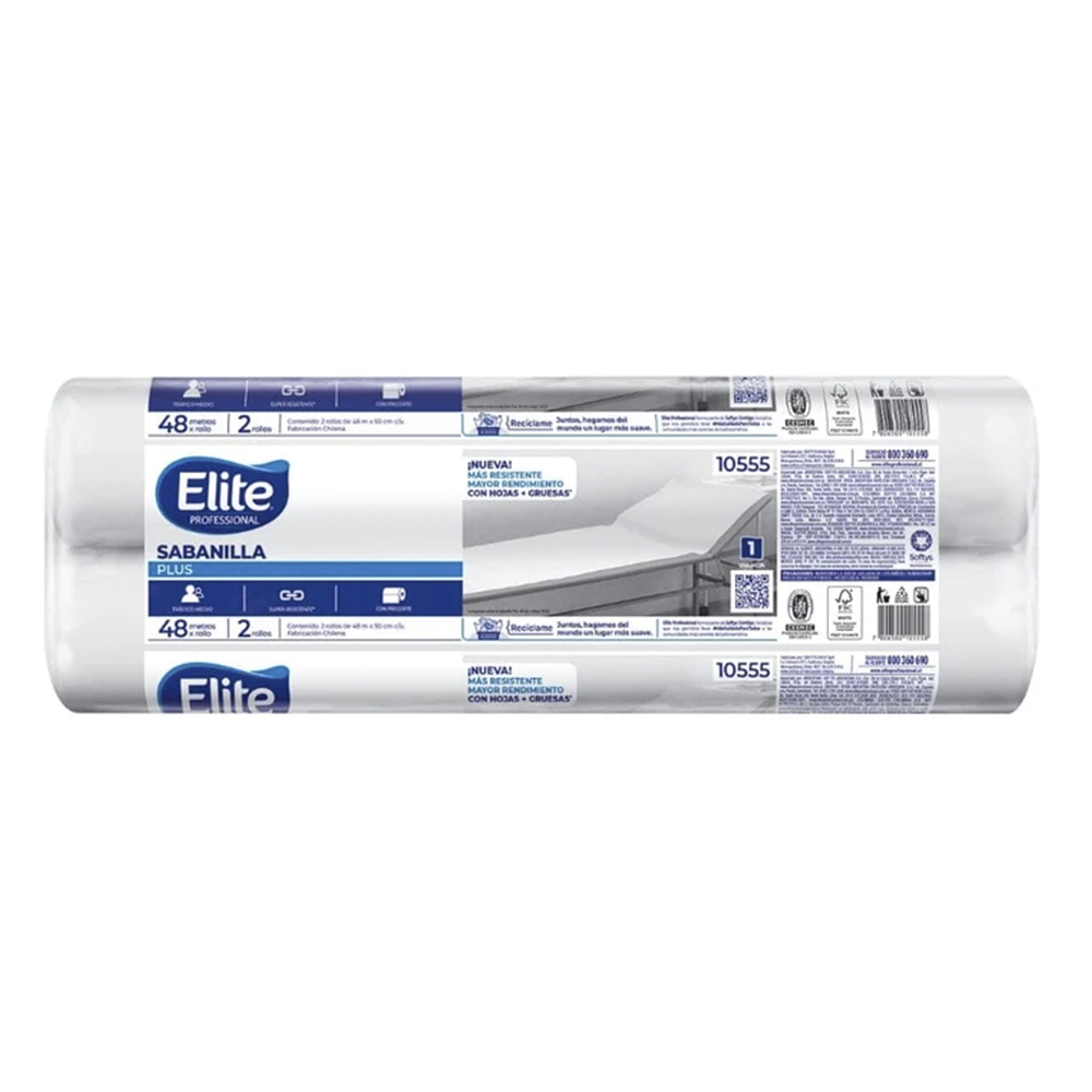 Sabanillas Medicas de Papel Elite (2 rollos de 48 metros) Elite 10555