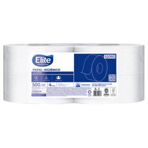 Papel Higiénico Jumbo Elite Económico Classic (500 Metros x 4 Rollos) 52093