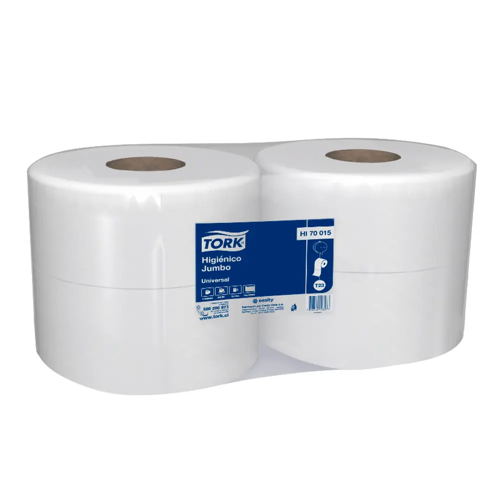 Papel Higiénico Tork Jumbo 500 M Hoja Simple 4 Rollos