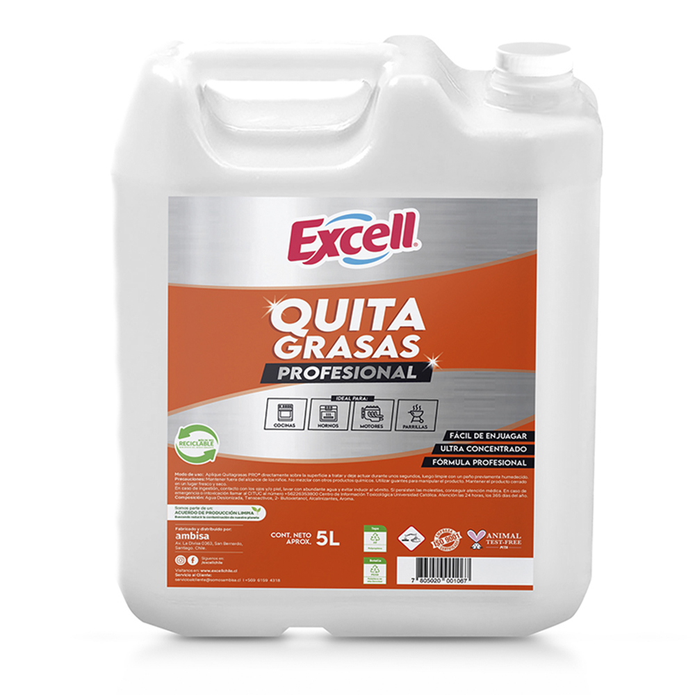 Quitagrasas Pro Excell 5 Litros